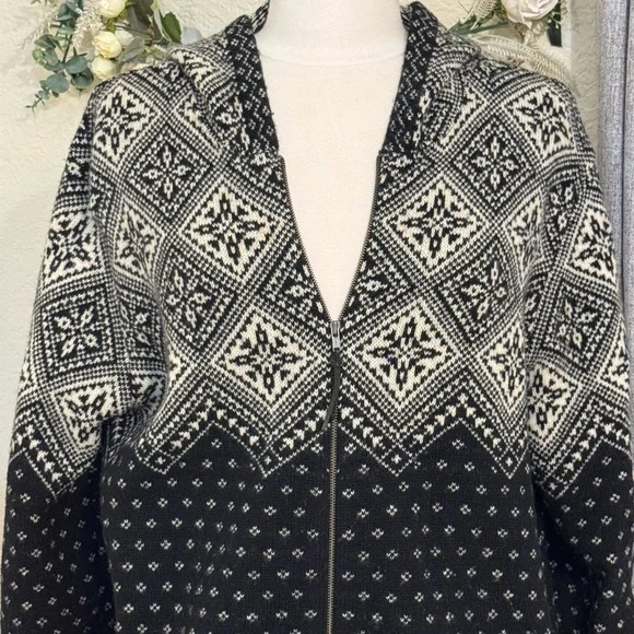 Vintage Y2K Ralph Lauren 100% Lambswool Aztec Navajo Western Print Sweater SZ XL - Picture 3 of 8
